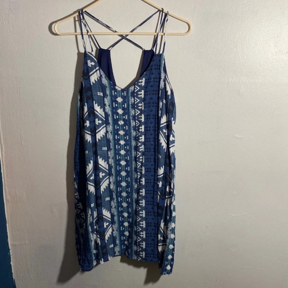 Blue Aztec dress
